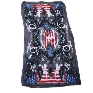 American Eagle Hot Wheels Moto Ride Graphic Print Oversized Scarf Shawl Wrap